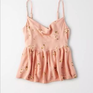 American Eagle cowl neck babydoll top